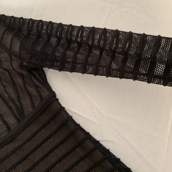 BEBE long sleeve mesh body con dress - Picture 3 of 3